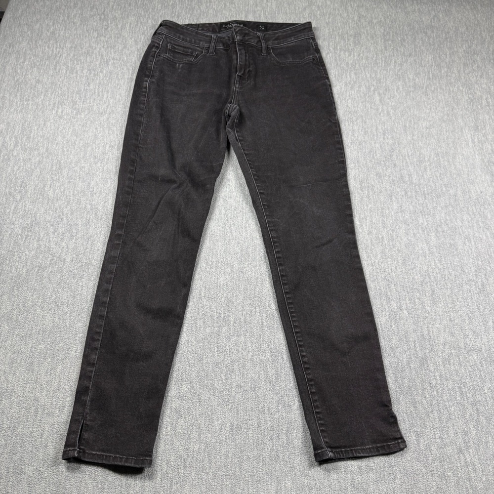 Lucky Brand Jeans Women 6/28 Black Lolita Super Skinny Mid Rise Stretch Denim Bl